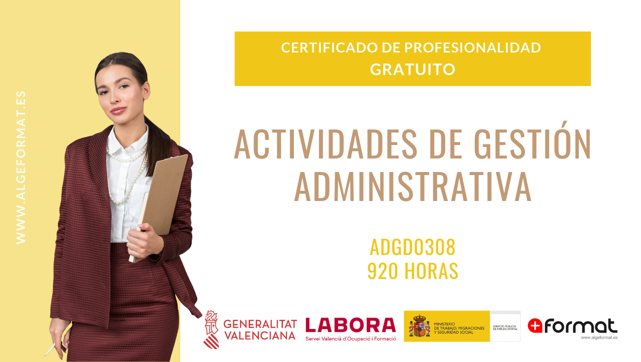 ADGD0308 – Actividades de gestión administrativa (880 horas)